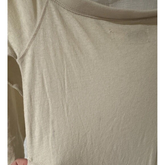 NEW free people beach maxi dress Small Long Sleeve Cream Ivory Boho Cali y2k - Picture 15 of 16